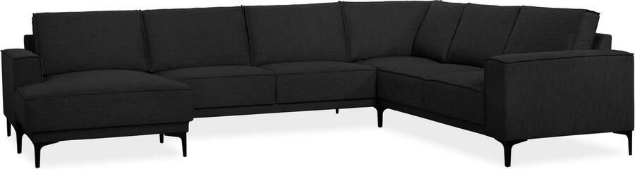 Places of Style Zithoek XXL bank Oland structuur platweefsel luxe microvezel bouclé - Foto 6