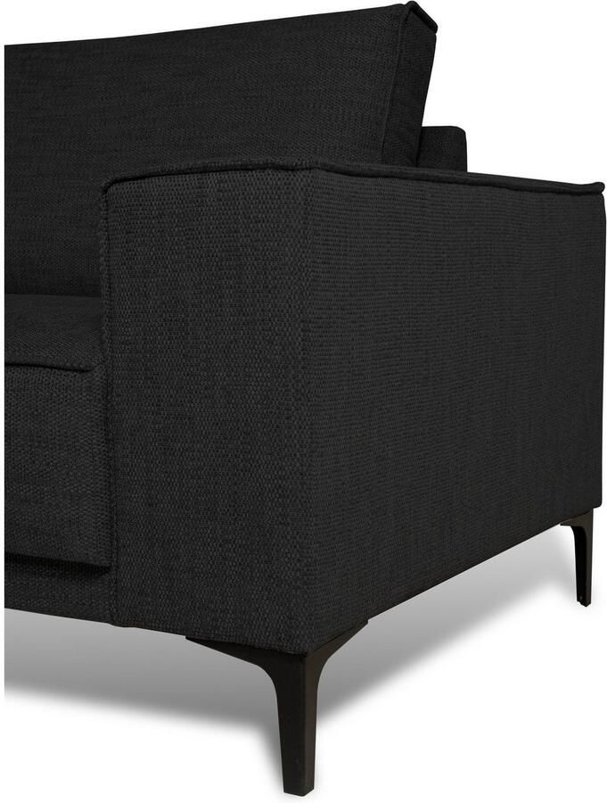 Places of Style Zithoek XXL bank Oland structuur platweefsel luxe microvezel bouclé - Foto 3