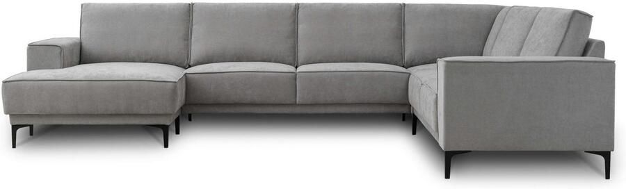 Places of Style Zithoek XXL bank Oland structuur platweefsel luxe microvezel bouclé - Foto 10