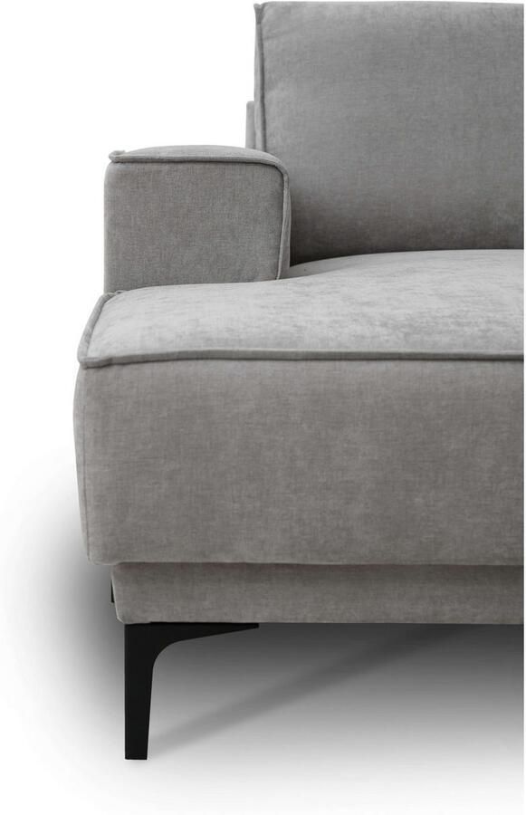 Places of Style Zithoek XXL bank Oland structuur platweefsel luxe microvezel bouclé - Foto 6