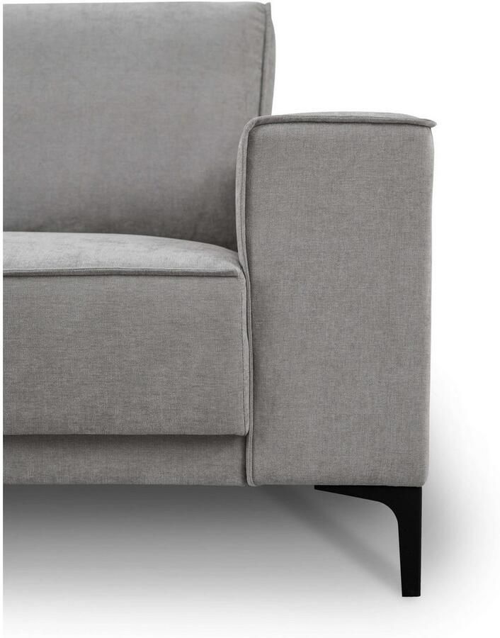 Places of Style Zithoek XXL bank Oland structuur platweefsel luxe microvezel bouclé