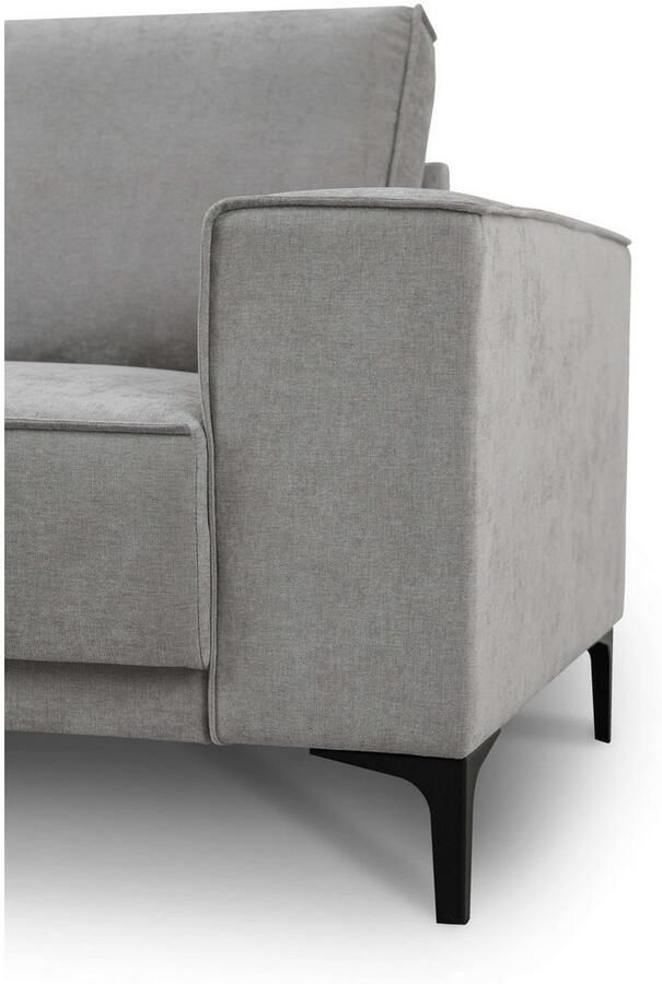 Places of Style Zithoek XXL bank Oland structuur platweefsel luxe microvezel bouclé - Foto 3