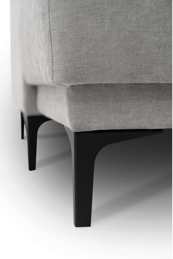 Places of Style Zithoek XXL bank Oland structuur platweefsel luxe microvezel bouclé - Foto 4