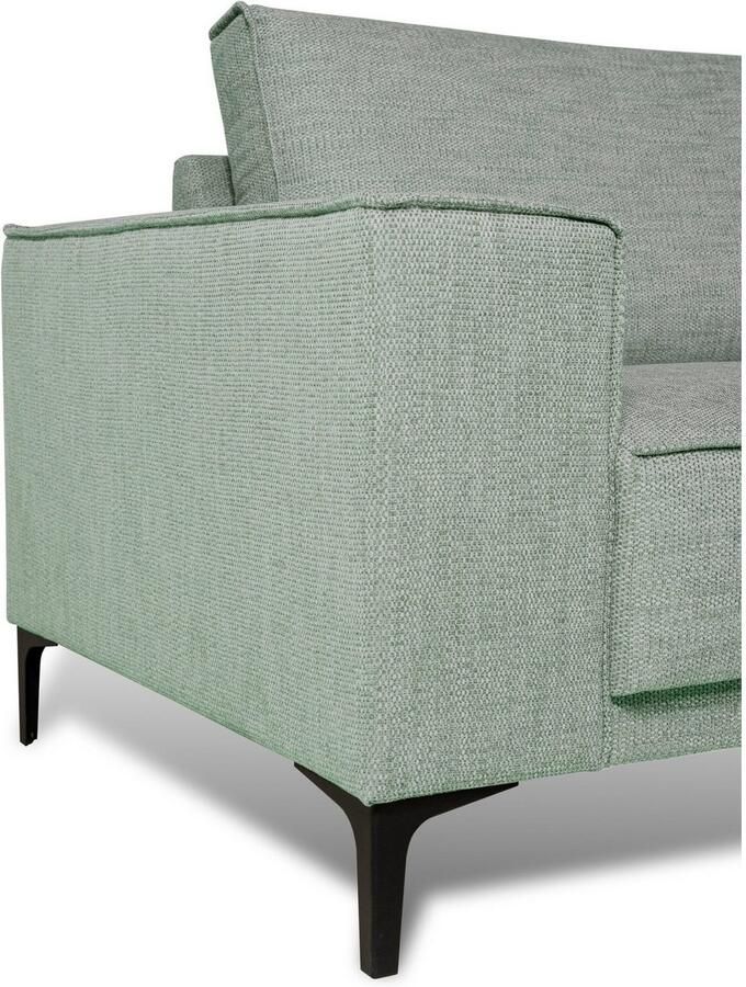 Places of Style Zithoek XXL bank Oland structuur platweefsel luxe microvezel bouclé - Foto 3