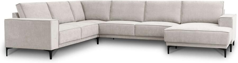 Places of Style Zithoek XXL bank Oland structuur platweefsel luxe microvezel bouclé - Foto 11