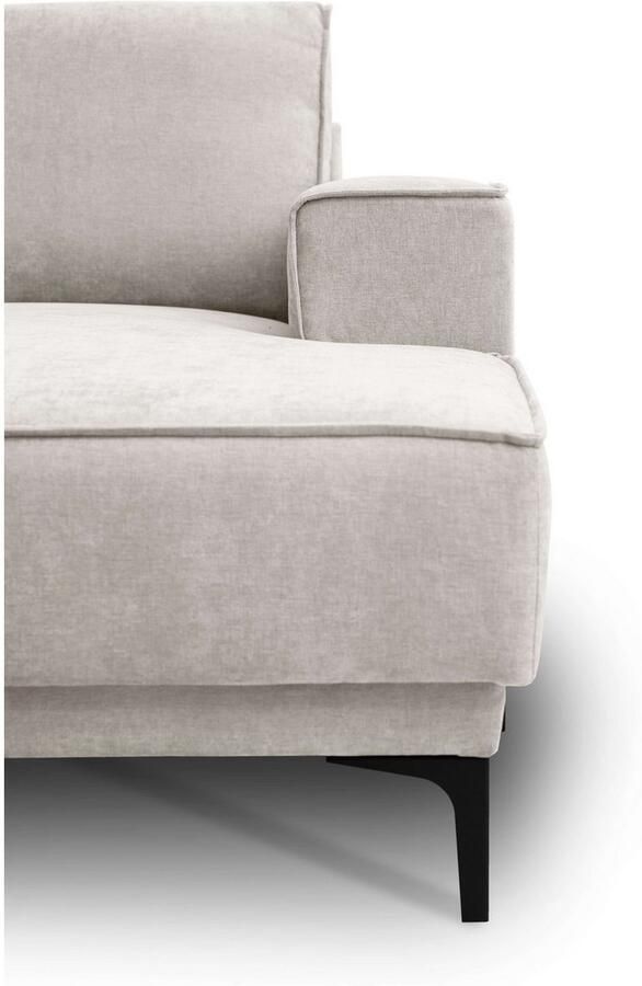 Places of Style Zithoek XXL bank Oland structuur platweefsel luxe microvezel bouclé - Foto 6