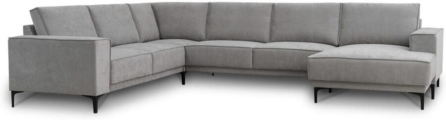 Places of Style Zithoek XXL bank Oland structuur platweefsel luxe microvezel bouclé - Foto 12