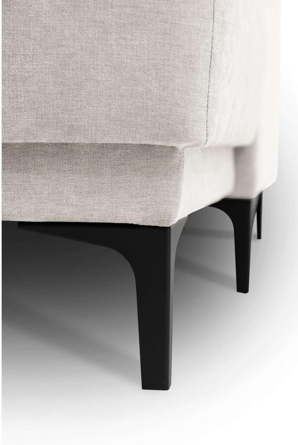 Places of Style Zithoek XXL bank Oland structuur platweefsel luxe microvezel bouclé - Foto 4