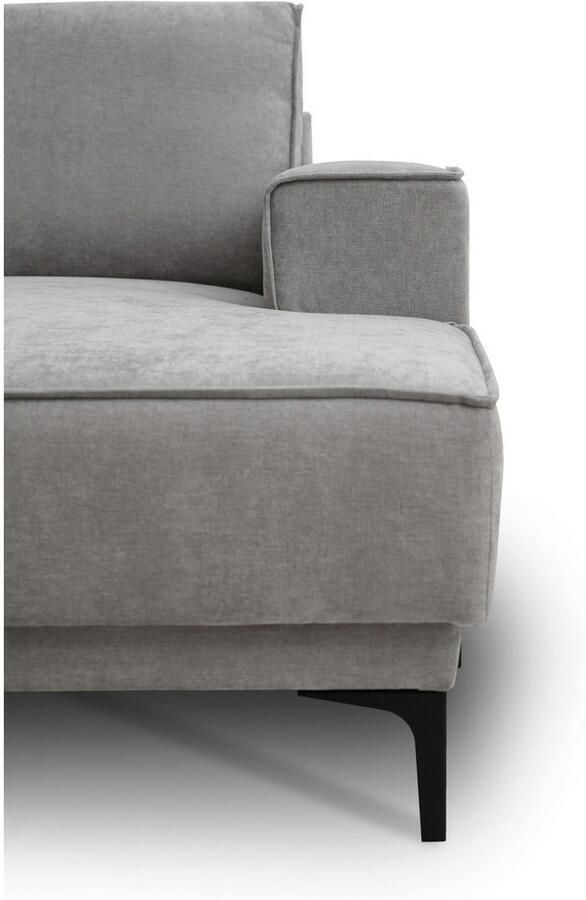 Places of Style Zithoek XXL bank Oland structuur platweefsel luxe microvezel bouclé - Foto 6