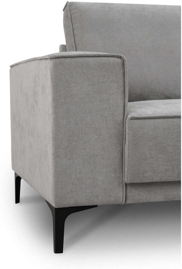 Places of Style Zithoek XXL bank Oland structuur platweefsel luxe microvezel bouclé - Foto 3