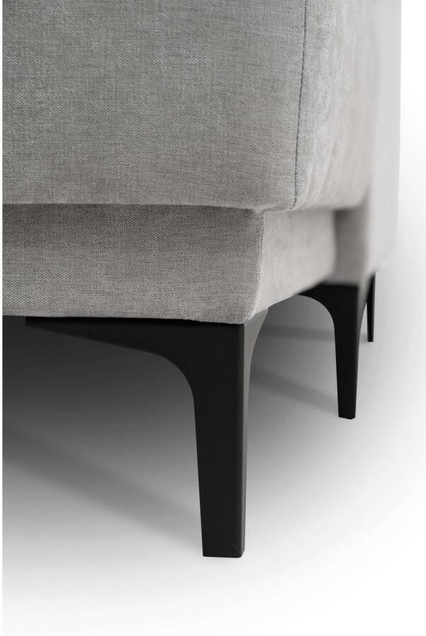 Places of Style Zithoek XXL bank Oland structuur platweefsel luxe microvezel bouclé - Foto 4