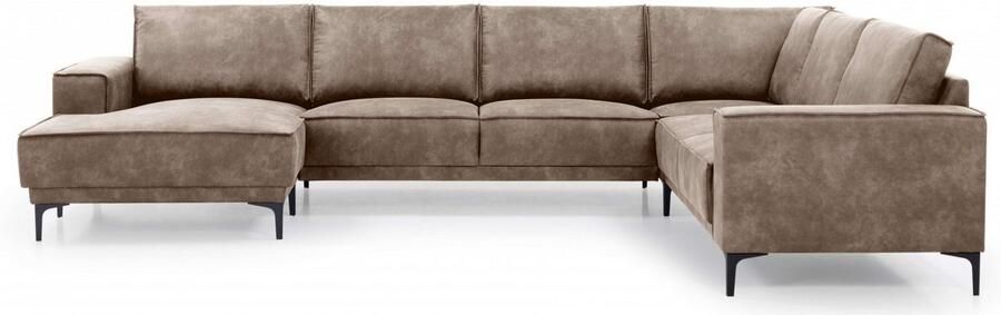 Places of Style Zithoek XXL bank Oland structuur platweefsel luxe microvezel bouclé - Foto 7