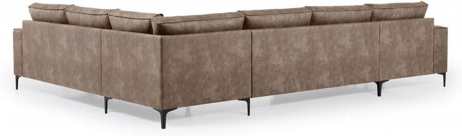 Places of Style Zithoek XXL bank Oland structuur platweefsel luxe microvezel bouclé - Foto 8