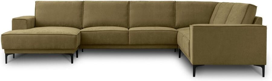 Places of Style Zithoek XXL bank Oland structuur platweefsel luxe microvezel bouclé - Foto 11