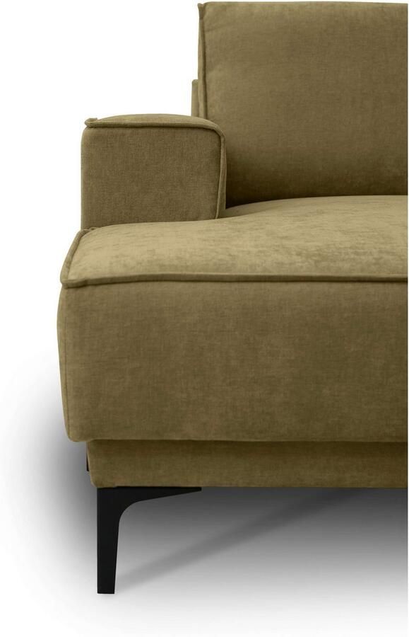 Places of Style Zithoek XXL bank Oland structuur platweefsel luxe microvezel bouclé - Foto 6