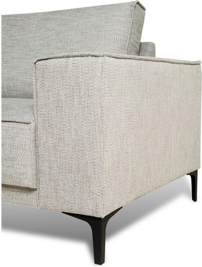 Places of Style Zithoek XXL bank Oland structuur platweefsel luxe microvezel bouclé - Foto 3