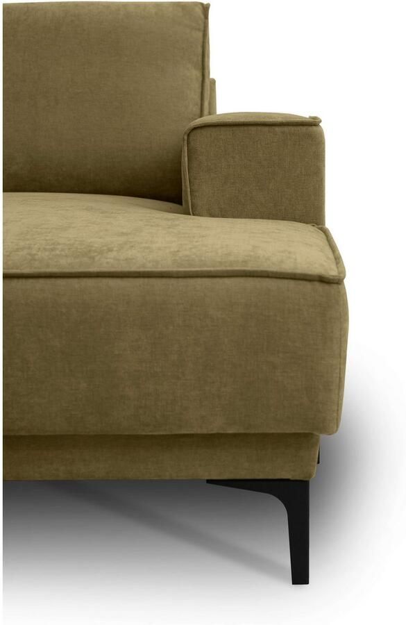 Places of Style Zithoek XXL bank Oland structuur platweefsel luxe microvezel bouclé - Foto 6