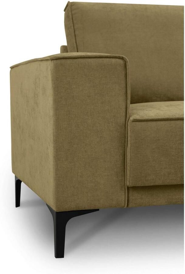 Places of Style Zithoek XXL bank Oland structuur platweefsel luxe microvezel bouclé - Foto 3