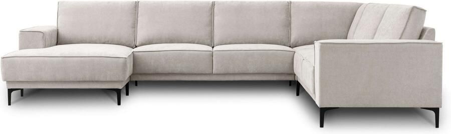 Places of Style Zithoek XXL bank Oland structuur platweefsel luxe microvezel bouclé - Foto 11