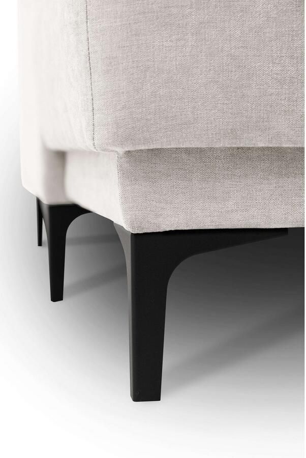 Places of Style Zithoek XXL bank Oland structuur platweefsel luxe microvezel bouclé - Foto 5