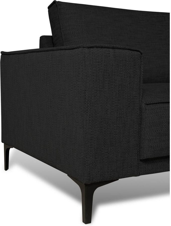 Places of Style Zithoek XXL bank Oland structuur platweefsel luxe microvezel bouclé - Foto 3