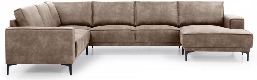 Places of Style Zithoek XXL bank Oland structuur platweefsel luxe microvezel bouclé - Foto 7