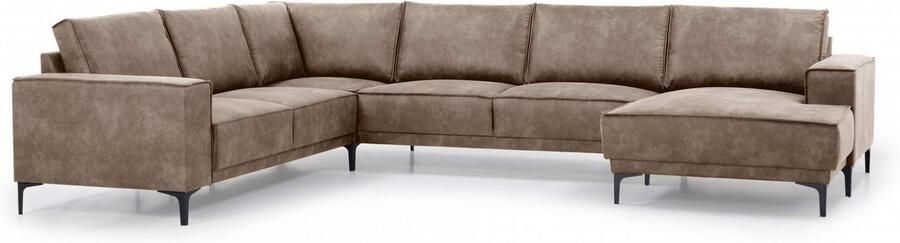 Places of Style Zithoek XXL bank Oland structuur platweefsel luxe microvezel bouclé - Foto 9