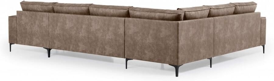 Places of Style Zithoek XXL bank Oland structuur platweefsel luxe microvezel bouclé - Foto 8