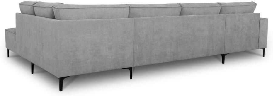 Places of Style Zithoek XXL bank Oland structuur platweefsel luxe microvezel bouclé - Foto 6