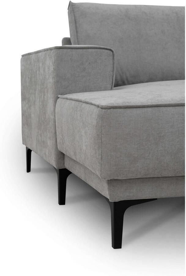 Places of Style Zithoek XXL bank Oland structuur platweefsel luxe microvezel bouclé - Foto 2