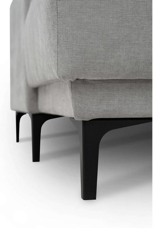 Places of Style Zithoek XXL bank Oland structuur platweefsel luxe microvezel bouclé - Foto 3