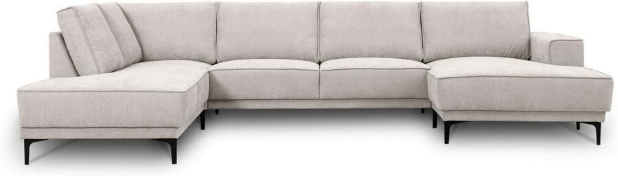 Places of Style Zithoek XXL bank Oland structuur platweefsel luxe microvezel bouclé - Foto 9