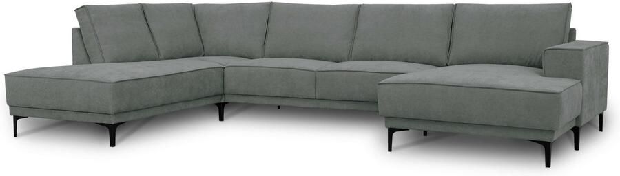 Places of Style Zithoek XXL bank Oland structuur platweefsel luxe microvezel bouclé - Foto 9