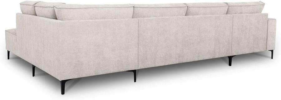 Places of Style Zithoek XXL bank Oland structuur platweefsel luxe microvezel bouclé - Foto 6