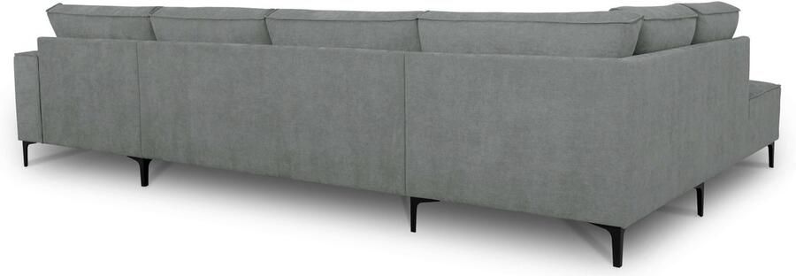 Places of Style Zithoek XXL bank Oland structuur platweefsel luxe microvezel bouclé - Foto 7