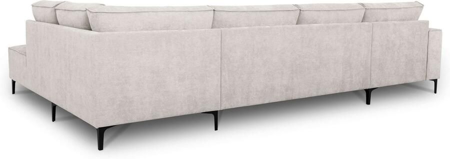 Places of Style Zithoek XXL bank Oland structuur platweefsel luxe microvezel bouclé - Foto 7