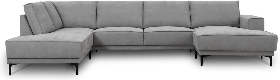 Places of Style Zithoek XXL bank Oland structuur platweefsel luxe microvezel bouclé - Foto 8