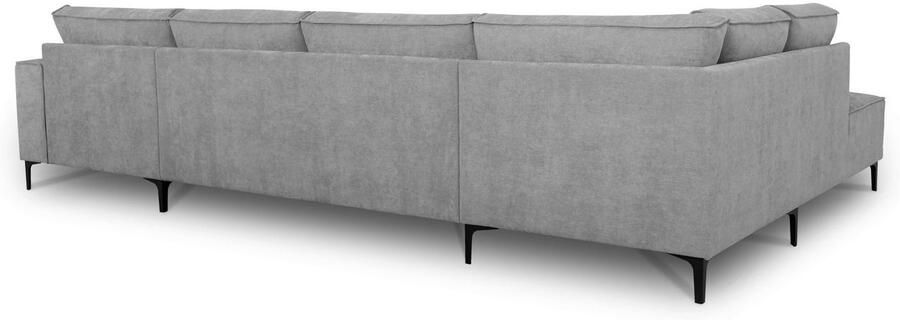 Places of Style Zithoek XXL bank Oland structuur platweefsel luxe microvezel bouclé - Foto 7