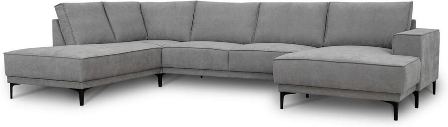 Places of Style Zithoek XXL bank Oland structuur platweefsel luxe microvezel bouclé - Foto 9