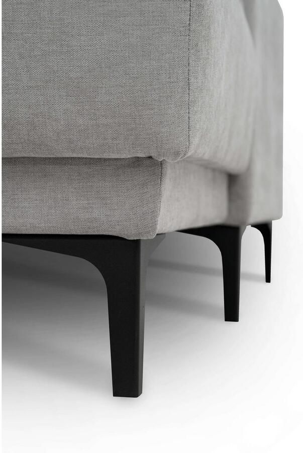 Places of Style Zithoek XXL bank Oland structuur platweefsel luxe microvezel bouclé - Foto 3