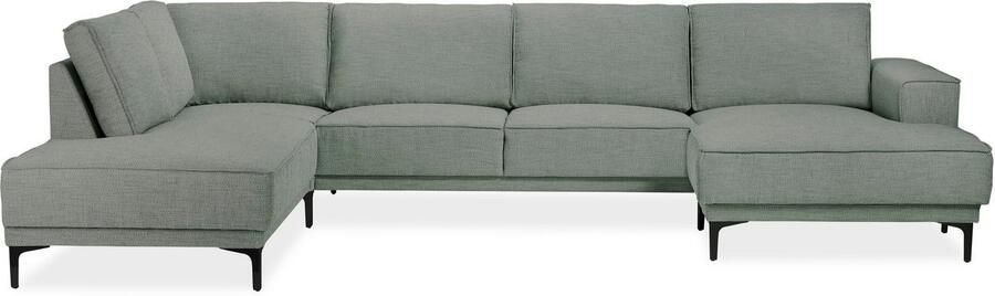 Places of Style Zithoek XXL bank Oland structuur platweefsel luxe microvezel bouclé - Foto 6