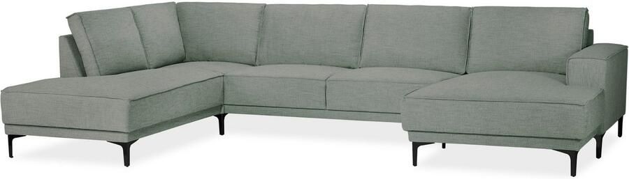 Places of Style Zithoek XXL bank Oland structuur platweefsel luxe microvezel bouclé - Foto 7