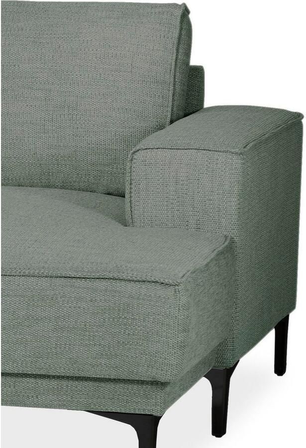 Places of Style Zithoek XXL bank Oland structuur platweefsel luxe microvezel bouclé - Foto 3