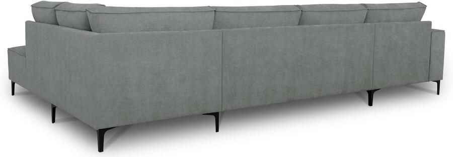 Places of Style Zithoek XXL bank Oland structuur platweefsel luxe microvezel bouclé - Foto 7