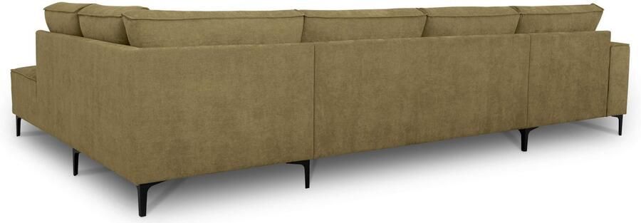 Places of Style Zithoek XXL bank Oland structuur platweefsel luxe microvezel bouclé - Foto 7