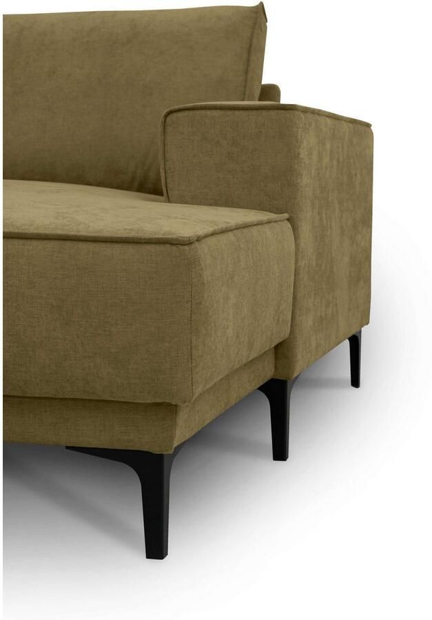 Places of Style Zithoek XXL bank Oland structuur platweefsel luxe microvezel bouclé - Foto 2