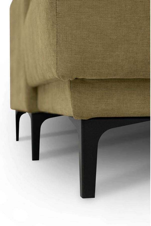 Places of Style Zithoek XXL bank Oland structuur platweefsel luxe microvezel bouclé - Foto 3