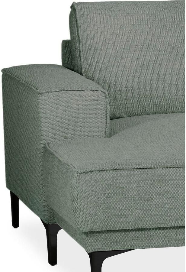 Places of Style Zithoek XXL bank Oland structuur platweefsel luxe microvezel bouclé - Foto 3