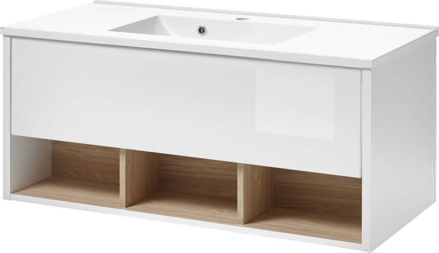 Places of Style Wastafelonderkast Studio Line wastafel inclusief wasbak modern ontwerp
