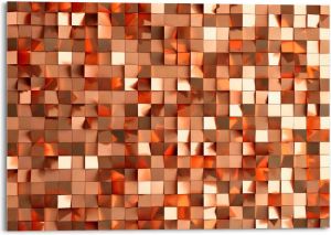 Platinum Artprint op acrylglas Kubistisch Gold